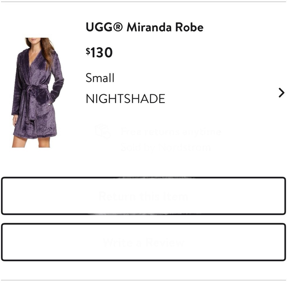 Ugg Miranda Robe Purple - image 1